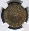 CANADA Kanada 1 Cent 1859 Narrow 9 Very Rare in this condition NGC MS 65 RB