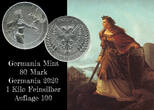 Germania Mint 5 Mark Unze 2020 Germania Eagle - Adler - 1 oz Silver BU with capsule & coa
