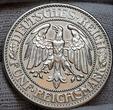 Weimarer Republik Deutsches Reich Germany 5 Mark Silber 1933 J Eichbaum Kursmünze Oak Tree Circulation Coin Key Date Rare USA AU -unc details cleaned