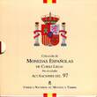 Spanien 1 - 500 Pesetas KMS 1997 Kursmünzsatz Monedas Espanol de Curso Legal Proof with box & carton, without coa