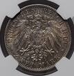 GERMANY Bremen 2 Mark 1904 J Kursmünze Stadtwappen tolle Patina NGC MS 64
