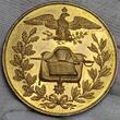 Frankreich France Bronzemedaille Vergoldet Gilt 1869 100. Geburtstag Napoleon I. 1769 - 1869 EF scratches