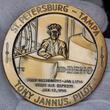 USA Bronzemedaille Aviation History Tony Janus Pilot Benoist Airboat St. Petersburg Tampa 1914 1964 Unc. Mintstate matte