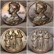 Deutschland Germany Kaiserreich Preußen Silbermedaille Silver Medal 1914 Kaiserin Auguste Victoria Barmherzigkeit 1.Weltkrieg AU Cleaned Nice Retoned