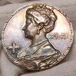 Deutschland Germany Kaiserreich Preußen Silbermedaille Silver Medal 1914 Kaiserin Auguste Victoria Barmherzigkeit 1.Weltkrieg AU Cleaned Nice Retoned