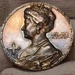Deutschland Germany Kaiserreich Preußen Silbermedaille Silver Medal 1914 Kaiserin Auguste Victoria Barmherzigkeit 1.Weltkrieg AU Cleaned Nice Retoned