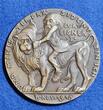 Germany Deutschland Karl Götz Medaille Bronze Gußmedaille Bronze Cast 1918 Revolution in Bayern Curt Eisner Ministerpräsident Almost as cast usual casting flaws spot