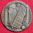Germany Deutschland Karl Götz Medaille Bronze Gußmedaille Bronze Cast 1918 Revolution in Bayern Curt Eisner Ministerpräsident Almost as cast usual casting flaws spot