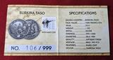 Burkina Faso 1000 Francs CFA Silbermünze 1 Unze Silber 2015 Let My People Go - Tales of the Bible mit Nano Chip - Moses Antique Finish with wooden box & coa