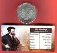 USA 1 Dollar Silbermünze - Silver Eagle - 1 oz 2016 Discoverer & Adventurer Serie - Jacques Cartier BU colorated with capsule & private coa