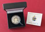 Cook Islands 5 Dollar Silbermünze 2014 Canonization of Pope St. John Paul II - Heiligsprechung Papst Johannes Paul II. Proof partly gilded with box, carton & coa