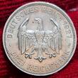 Deutsches Reich, Weimarer Republik 3 Reichsmark Silbergedenkmünze 1927 F 450 Jahre Universität Tübingen Eberhard im Bart Unc toned min spot