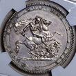 Great Britain England Großbritannien CROWN 1818 LIX König Georg III. (1760 - 1820). LIX TUTAMEN NGC AU 58 fine Toning