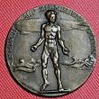 Deutschland Weimarer Republik Bronzemedaille Amerikaflug LZ 126 1924 Hugo Eckener Reparationsluftschiff USS Los Angeles AU min Edge filing