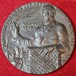 Germany Deutschland Karl Götz Medaille Gußeisen Medaille Cast Iron Medal 1917 Friedensresolution des Deutschen Reichstages Friedrich Ebert mit Palmzweig RAR USA almost as cast blackened