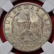 Weimarer Republik Germany Deutschland 3 Mark 1931 A Kursmünze Oak Leaf Eagle Circulation Coin Seltener Typ Scarce NGC MS 63
