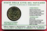 Vatikan 50 Cent 2011 Coincard N. 2 - Papst Benedikt XVI BU