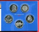 Deutschland 5 x 10 Euro Silbermünzen 2006 Silbergedenkmünzenset mit diversen Motiven proof like in blister with carton