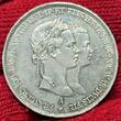 Österreich Austria Kaiserreich 2 Gulden Florin Doppelgulden 1854 Hochzeit von Franz Joseph I. mit Sissi Sisi Ef-AU small scratches slightly toned