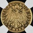 Freie und Hansestadt Bremen Kaiserreich Germany 10 Mark 1907 J Rare in Proof NGC Pop 1 in 64, only 1 finer Unknown mintage in proof NGC PF 64