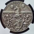 Karl Goetz Deutschland Weimarer Republik Germany Silvermedal Silbermedaille 1928-DATED Karl Götz 1928 90. Geburtstag von Graf Zeppelin NGC MS 63