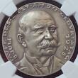 Karl Goetz Deutschland Weimarer Republik Germany Silvermedal Silbermedaille 1928-DATED Karl Götz 1928 90. Geburtstag von Graf Zeppelin NGC MS 63