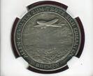 Germany Deutschland Weimarer Republik Silver Medal Silbermedaille 1928 Transatlantic Flight NGC MS 62