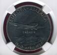 Germany Deutschland Weimarer Republik Silver Medal Silbermedaille 1928-DATED Europe-America-Flight NGC PF 61