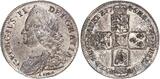 England Großbritannien United Kingdom 1/2 Crown 1746 Georg II. 1727 - 1760 USA Unc planchet flaws toned