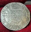 Belgien Spanische Niederlande Brabant Filipsdaalder Taler Ecu 1574 Philipp II. PHILIP II 1555–1581 Philipsdaalder Brabant VF/EF removed mount