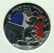 Frankreich 50 Euro Silbermünze 2018 Mickey Mouse (mit Farbapplikation) BU in folder, orig. packaging
