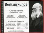 Tuvalu 2 x 1 Dollar Silber Charles Darwin Jubiläumsjahr 2009, Set mit zwei Münzen a 20 Gramm proof in capsule, box with certificate