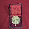 Frankreich France Große Bronzemedaille mit Box 1957 ND Flugzeugträger Clemencau Stapellauf Inauguration Aircraft Carrier Uncirculated with Box