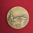 Frankreich France Große Bronzemedaille mit Box 1957 ND Flugzeugträger Clemencau Stapellauf Inauguration Aircraft Carrier Uncirculated with Box