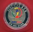 Korea Süd-Korea Southern Korea 10000 Won Silbermünze FIFA Fußball-Weltmeisterschaft 2002 Südkorea - Japan (m. Farbapplikation) proof in capsule w. certificate, orig. packaging