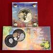 Ghana 5 Cedis Silbermünze 2018 Treasures of the Universe meets Bull and Bear - Investment Collection - 8 in 1 BU colored with box & coa no slipcase