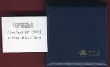Frankreich 100 Francs Silber 1986 Gedenkmünze Liberté - Piedfort - RAR bu capsule etui box certificate
