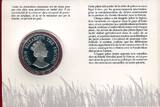 Falkland-Inseln 50 Pence Silbermünze 1987 25 Jahre WWF - Königspinguin proof in capsule with certificate