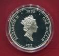 Niue 1 Dollar Silbermünze 2012 Stars Flight (mit Hologramm) proof in capsule, certificate & box