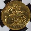 Großbritannien GB England 1 Sovereign Gold 1821 George IV (1820-1830) mit Video NGC MS 62 Good Eye Appeal