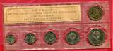 Russland Russia USSR UDSSR CCCP Sovjet Union Kursmünzensatz Circulation coin set 1967 10 Kopeken - 1 Rubel Moscow Mint Token 50 Jahre Revolution 1917 BU Sealed in Folia