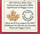 Kanada 10 Dollars Silbermünze 2017 Leuchtturm Peggy’s Point - Lighthouse Peggy