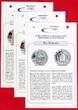China 3 x 10 Yuan Silbermünze mit Farbapplikation 2008 Olympische Spiele Peking - Behai-Park - Das Hofhaus - Chinesische Mauer Proof colorated with capsule & coa