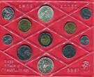 Italien 1888 Lira Kursmünzensatz 1986 1 bis 500 Lire 11 Münzen Unc coinset