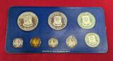 Philippinen 1 Sentimo bis 50 Pisos KMS 1977 Kursmünzensatz - Proof Coinage of the Philippines Proof set with box & coa