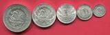 Mexiko 1, 1/2, 1/4, 1/10, 1/20 Onza 1992 Libertad 5 Münzen Set USA unc