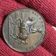 Brandenburg Preußen Königreich Bronzemedaille 1757 Schlacht bei Rosbach (Roßbach) und Lissa, Friedrich II. der Große Breslau UNC casting marks at edge