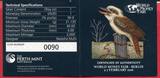 Australien 1 Dollar Silbermünze Kookaburra - World Money Fair 2016 (1 oz, coloriert) WMF BU in capsule with certificate, orig. packaging