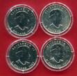 Kanada Canada 4 x 5 Dollars Silbermünzen 2007 Maple Leaf - Vier Jahreszeiten - Four Seasons Columns of Working Life (4 x 1 oz) unc in capsule, certificate & box