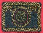Bielefeld Notgeld der besonderen Art 100 Mark 15. Juli 1921 Seide mit Borte Goldfarben Rückseite bestickt USA UNC